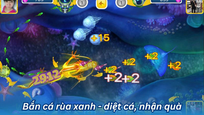 Chiến thuật bắn cá rùa xanh hiệu quả